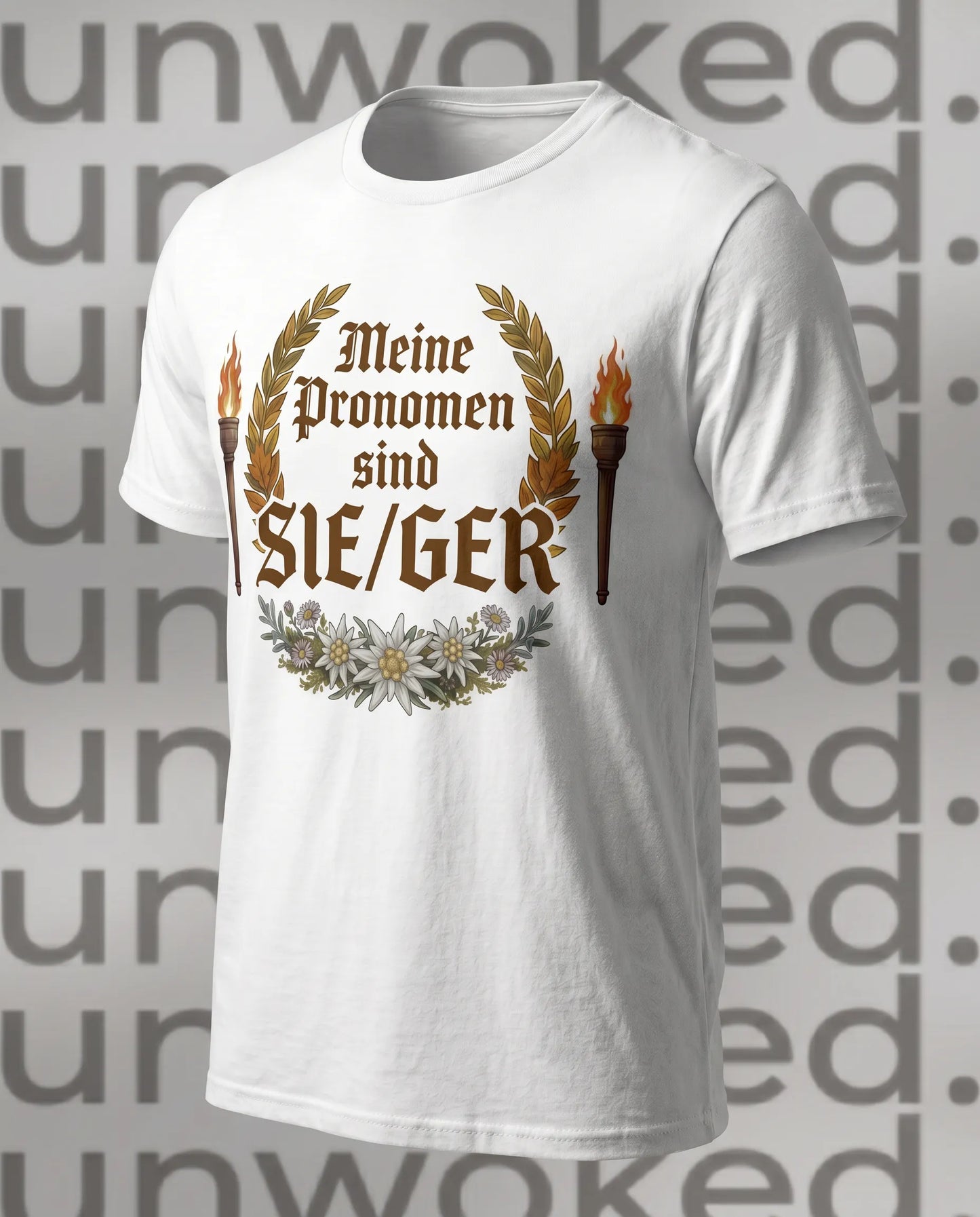 unwoke. - SHE/GER - T-Shirt