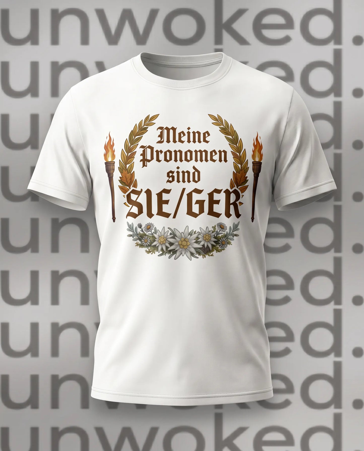 unwoke. - SHE/GER - T-Shirt