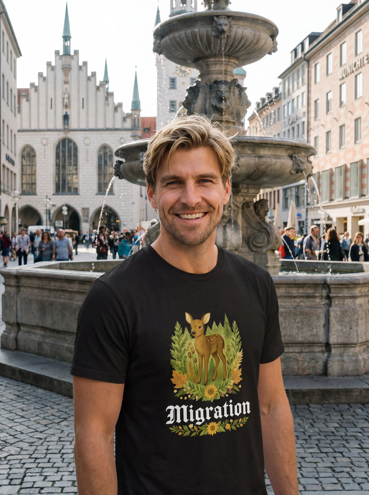 Binnerwear - Rehmigration dunkel - Unisex T-Shirt
