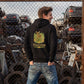 Binnerwear - Rehmigration dunkel Rückenprint - Unisex-Kapuzenpullover