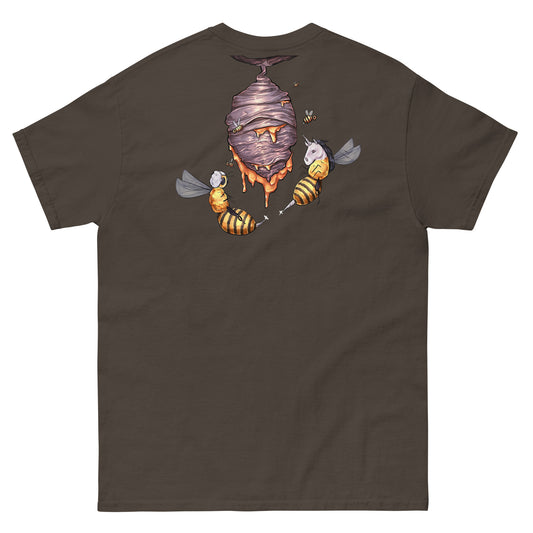 Honigwabe -  Bienenstock - T-Shirt