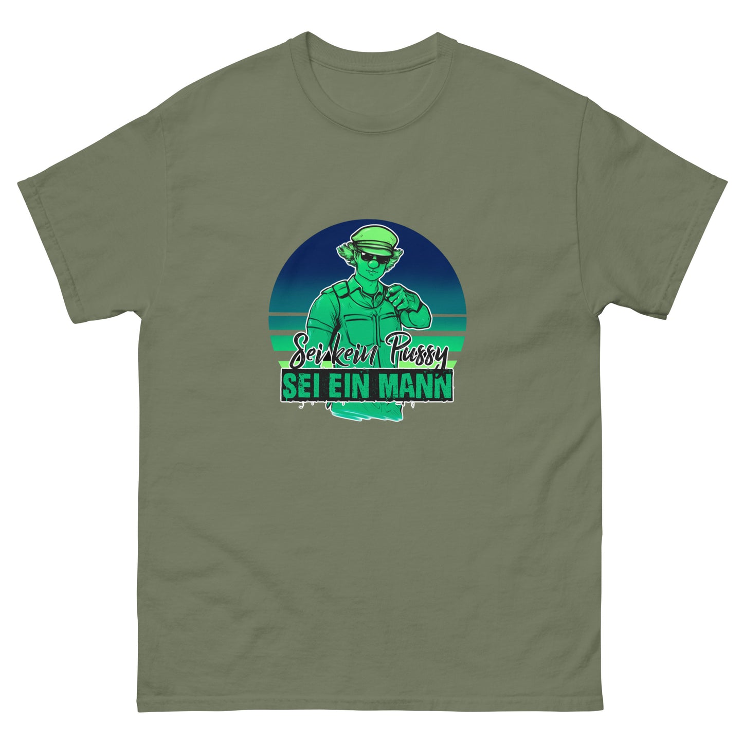 Pussypolizei T-Shirt [Grüner Print]