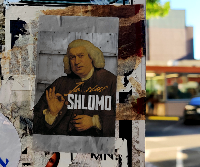 🔥 Je suis Shlomo Sticker 7,1 x 9,6cm (Wetterfest)