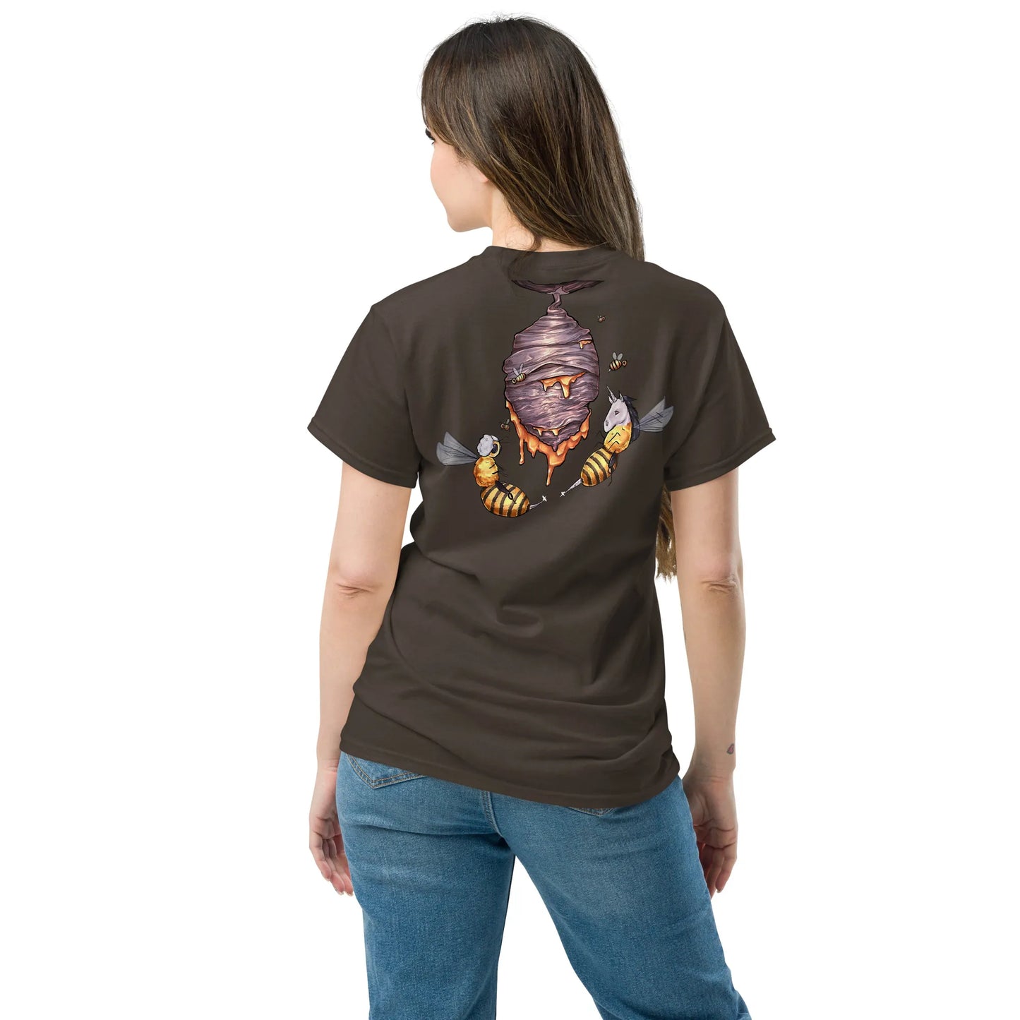 Honigwabe -  Bienenstock - T-Shirt