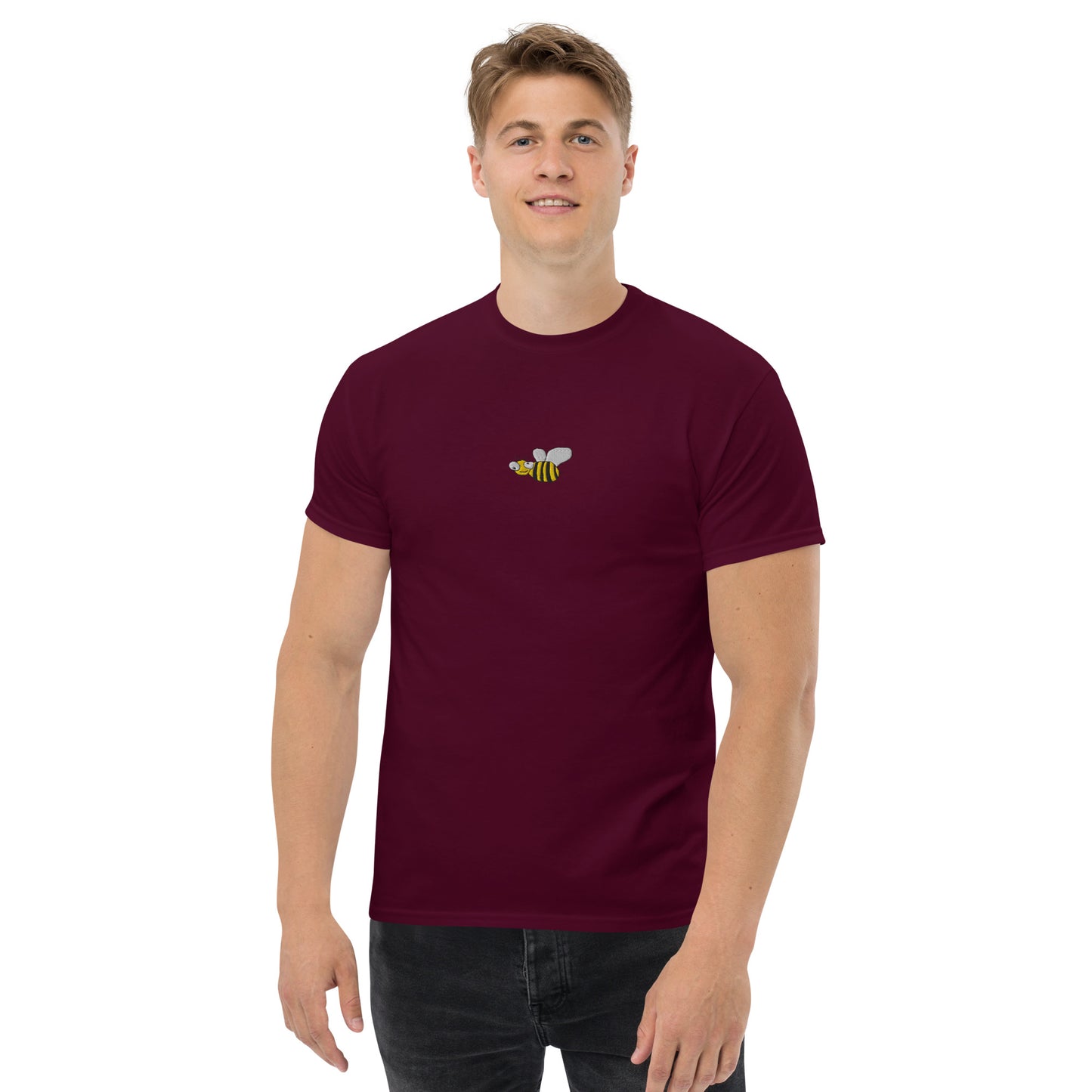 Honeycomb - Bee Embroidery - T-Shirt