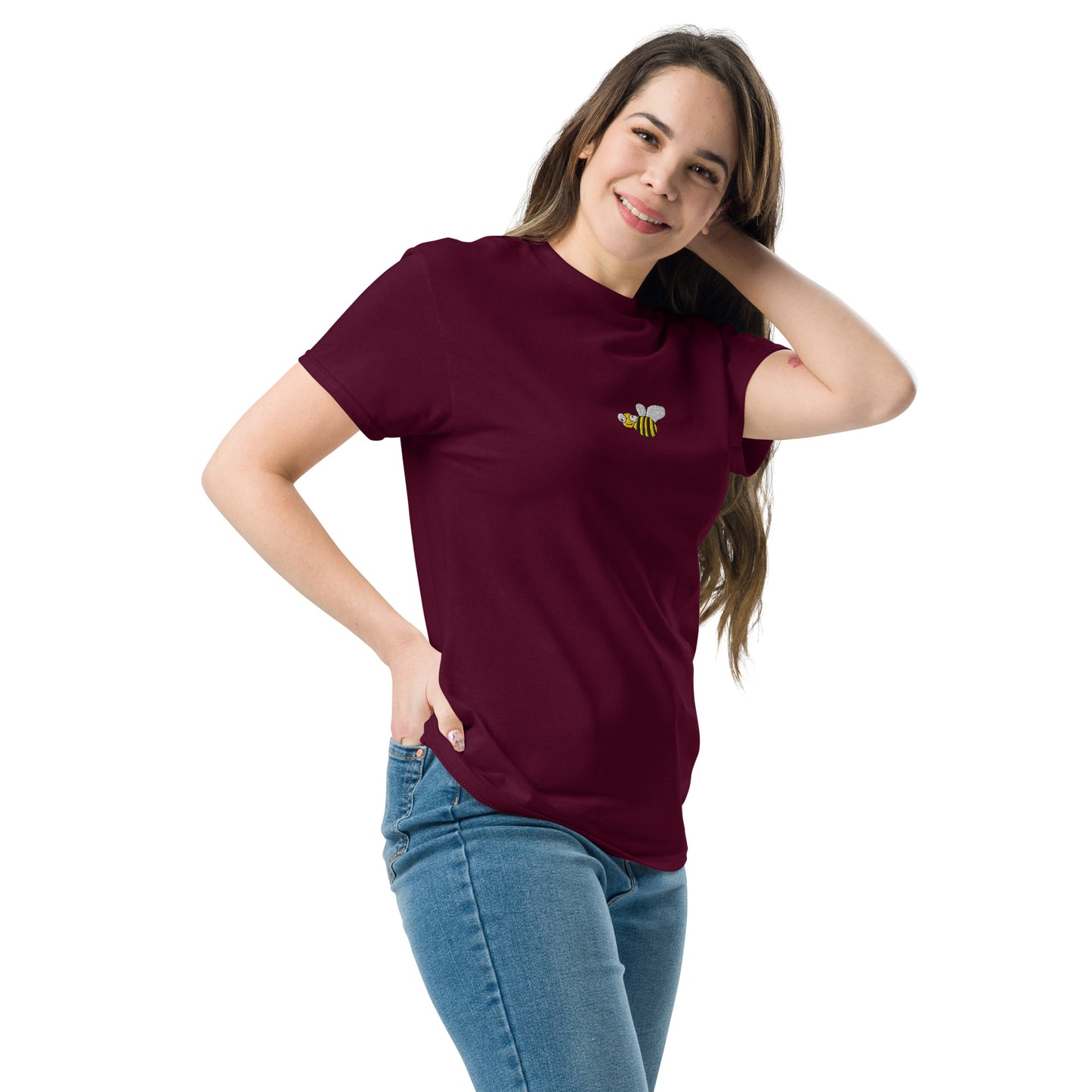 Honeycomb - Bee Embroidery - T-Shirt